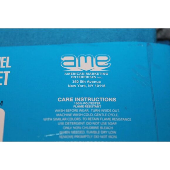 AME DC Comics Size 8 Boys Batman 2-Pc Flannel Sleepwear Set Blue Top Pants NEW - Picture 3 of 4